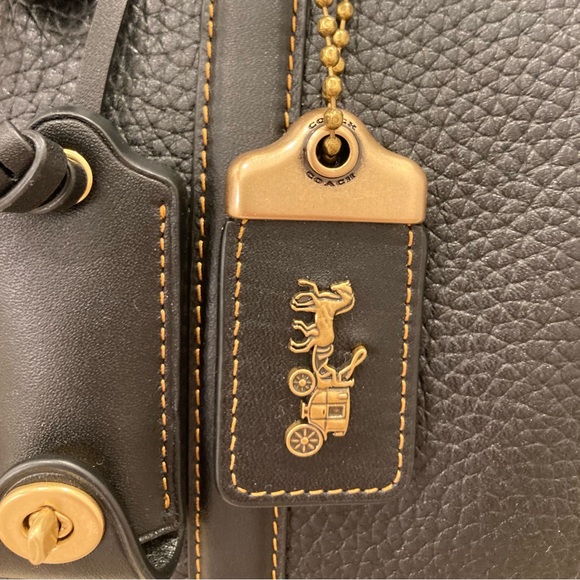 Coach Ruby 25 Pebble Leather Satchel - Picture 10 of 14